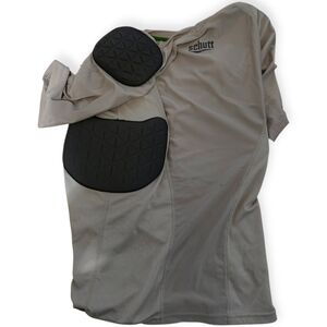 Schutt Men's Padded Football Shirt - Black and Gray